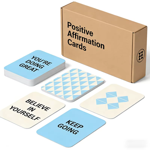 Vente en gros usine, faible MOQ, livraison rapide, cartes de jeu imprimées en couleur, jeu de cartes d'affirmation positive pour adultes - Product Image 4