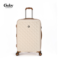 Ensemble de bagages ultra-légers Goby London 14/20/25/29 pouces ABS+PC, valise à roulettes grande capacité extensible avec roulettes