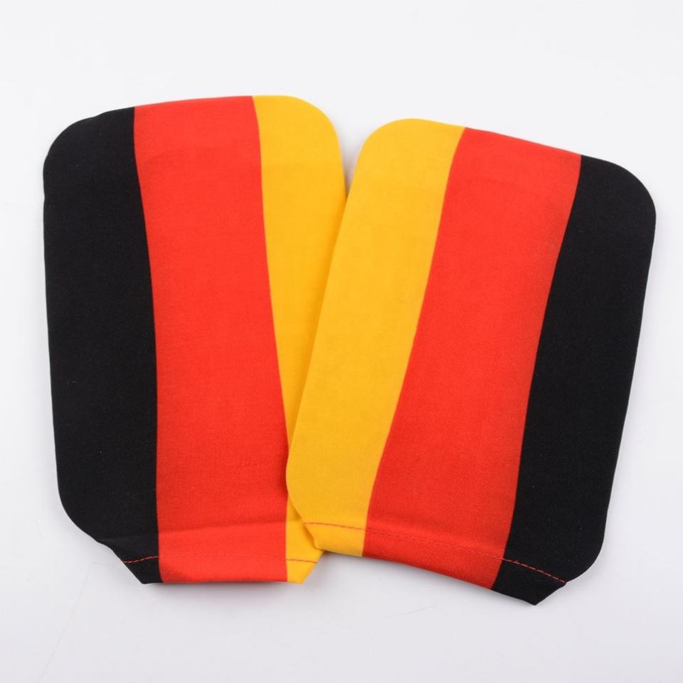 FlagnshowSoccer Football Accessories Flag Design Car Side Mirror Covers Spandex Universal Car Mirror Cover for World Cup
