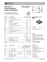 Module d'alimentation IXFN340N07 SOT-227B 340A/70V N Channel