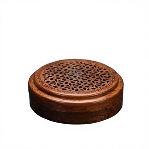 Mabkhara Árabe de Madera de Lujo, Incensario Artístico para Incienso y Carbón, para Mezquita, Salas de Oración, Decoración Religiosa - Product Image 1