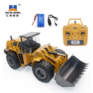 HUINA 1583 Vehículo de Ingeniería RC de 2.4GHz Juguetes Inteligentes Escala 1/14 22CH <span class=keywords><strong>Bulldozer</strong></span> de Metal Modelo de Camión Coches RC Juguetes para Niños Regalos <span class=keywords><strong>DIY</strong></span> - Product Image 2