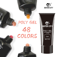 Vente en gros ODM/OEM – Gel UV Polygel 48 couleurs pour extension d'ongles, style français DIY, non toxique et écologique