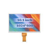 Module LCD TFT IPS 10,1 pouces 1024RGB600 LVDS 360cd M2 avec revêtement dur noir normal LCM