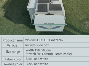 <span class=keywords><strong>Auvent</strong></span> coulissant imperméable Awnlux W5250 en aluminium pour camping-car, <span class=keywords><strong>caravane</strong></span>, motorhome - Product Image 5