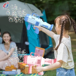 Pistola de burbujas Chengji 2025 niños 32 agujeros verano al aire libre jabón agua juego un clic inicio máquina de burbujas - Product Image 2