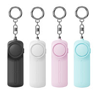 Alarme de sécurité pour femmes, porte-clés, alarme électronique 130 dB, avec pile AAA et matériau ABS