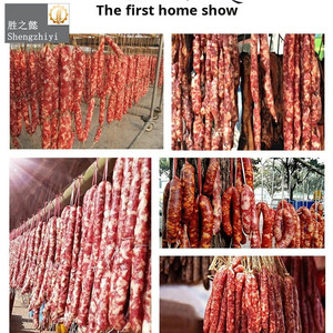 Máquina de llenado de salchichas de acero inoxidable con manivela horizontal de 3L/5L, pequeña, profesional, para uso doméstico y exportación, para salchichas de sangre y salami. - Product Image 2