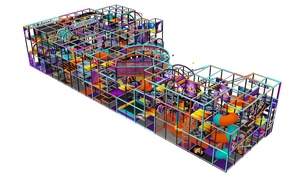 Thương mại Thiết kế mới trong nhà trẻ em thiết bị chơi mềm đầy màu sắc sân chơi trẻ em mê cung trò chơi cho trung tâm mua sắm kích thước tùy chỉnh - Product Image 2