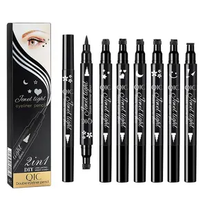 Double-headed triangle wing seal eyeliner waterproof and non-smudge cosmetics eyeliner