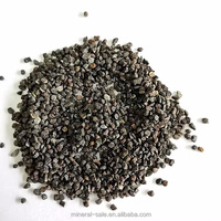 Sable de grenat noir haute pureté 150 mesh, abrasif à faible teneur en poussière pour la découpe de précision au jet d'eau du métal, de la pierre et du verre, et le sablage