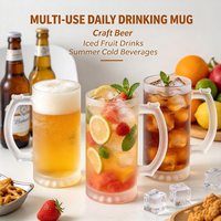 Tasse à sublimation en verre dépoli avec poignée, haute qualité, design simple, idéale pour la rentrée scolaire – Meilleure vente