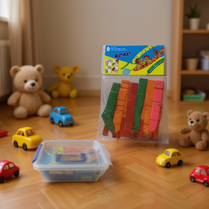 MNJ Building Block Set 36Pcs Colorful Blocks Storage Box Included For Kids Play - Product Image 3