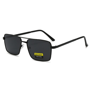 Gafas de sol polarizadas para hombre, montura metálica, protección UV400, para conducir, pescar, deportes al aire libre, lentes negras TAC - Product Image 4