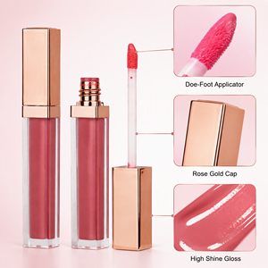 Vente en gros de gloss à <span class=keywords><strong>lèvres</strong></span> liquide minéral végétalien DIY, brillant, transparent, mat, hydratant, avec logo personnalisé, produit pour les <span class=keywords><strong>lèvres</strong></span> - Product Image 1
