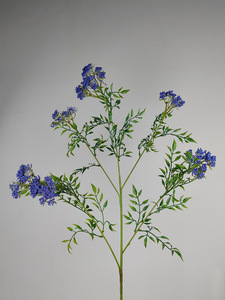 ดอกไม้ปลอมสำหรับตกแต่งงานแต่งงานแบบนิ่มประดับดอกไม้ลูกไม้5แฉกสำหรับตกแต่งบ้าน - Product Image 5