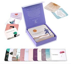 Cartes professionnelles de soin, vœux, soin pour le bricolage, développe la détente, soin quotidien, avec citation Positive, pour méditation et entretien intime - Product Image 5