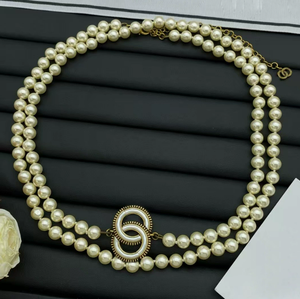 Collar de Perlas de Doble Capa de Alta Gama, Diseño de Cadena de Eslabones para Parejas, Regalo Unisex, Joyería de Moda - Product Image 2