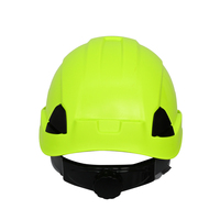 Casque de sécurité ULTAC Classe E ABS avec logo personnalisé, jaune fluorescent, certifié ANSI/ISEA Z89.1, casque de chantier industriel