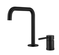 Robinet de lavabo en acier inoxydable SS 304 à 2 trous, eau chaude et froide, avec fonction de mesure pour chambre à coucher - ZY-B102L
