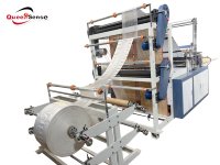 Machine automatique de fabrication de sacs à ouverture plate en polyéthylène PE à double couche, haute production, thermoscellage et découpe à froid SHXJ-B900
