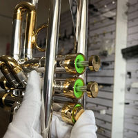 Custom Logo Professional Performance BB Tone Heavier Brass Silver Plated Trumpet Instrument