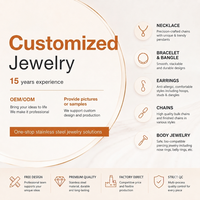 Fabricant de bijoux en acier inoxydable sur mesure OEM ODM Colliers Bracelets Bagues Boucles d'oreilles Chaînes Bijoux de corps Vente en gros