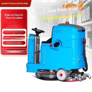 Warehouse Scrubbing Machine Industrial Washing Machine Driving Supermarket <b>Mopping</b> Machine Workshop Tile Washing Machine - Product Image 1