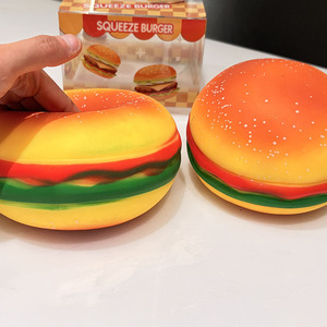 Mainan Squishy TPE Bentuk Hamburger Simulasi, Pereda Stres, Slow-rebound, Bestseller Lintas Negara, Dikemas dalam Kotak - Product Image 4