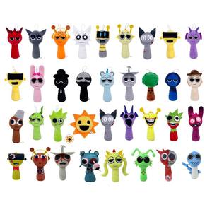 Nouveau mignon ours Sprunki en peluche 64 couleurs dessin animé Super doux avec PP coton remplissage couette maille doublure - Product Image 1