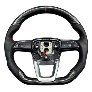 Alcantara พวงมาลัยคาร์บอนไฟเบอร์สไตล์ RS สำหรับ <span class=keywords><strong>Q5</strong></span> SQ5 <span class=keywords><strong>Sportback</strong></span> 2018-2024แบบพรีเมี่ยม - Product Image 1