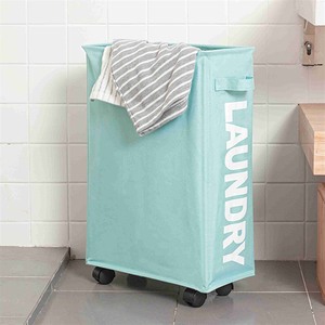 Cesto multifuncional para la ropa sucia, cesta de almacenamiento de ropa sucia, organizador de tela Oxford con ruedas - Product Image 4
