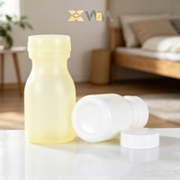 Conteneur cylindrique en HDPE blanc de haute qualité, flacon à pilules de 50 g, soins de santé, avec bouchon à vis