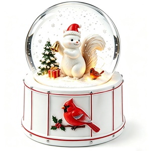 Bola de Nieve Navideña Coleccionable Personalizada, Decoración para el Hogar, Regalo, Figura de Ardilla de Resina, Globo de Nieve, Bola de Agua Navideña para Escritorio, Recuerdo, Regalo - Product Image 6