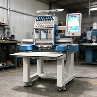 Machine à broder avec mémoire de 200 millions d'aiguilles, machine à broder à tête unique pour le travail de conception