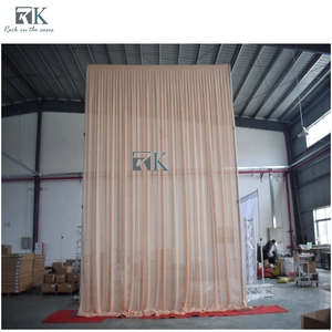 Factory Price Telescopic Round Pipe Kits and Drape Backdrop for Trade <b>show</b> Booth Wedding Decor - Product Image 5