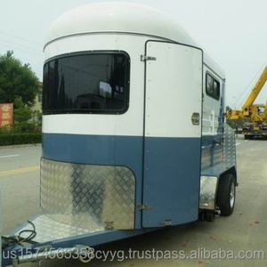 China Standard Model 2-Horse Straight Load <b>Trailer</b> Special Transportation Horse Float China-Made - Product Image 4