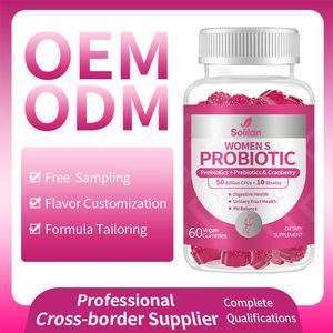 Solilan 50พันล้าน CFU Probiotics gummies 10สายพันธุ์สำหรับผู้ใหญ่ผู้หญิง <span class=keywords><strong>PH</strong></span> สมดุลแบคทีเรียโปรไบโอติกสำหรับสุขภาพทางเดินอาหาร - Product Image 6