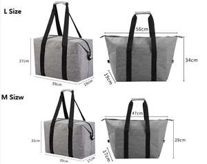 Bolsa Térmica Aislante Grande OEM con Forro de Papel de Aluminio, a Prueba de Fugas, de Lados Blandos, para Almuerzo, Playa, Picnic y Entrega de Alimentos - Product Image 2