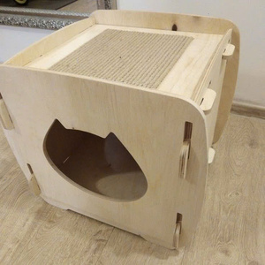 Handcrafted Luxury Solid Wood Pet House Outdoor Wooden <b>Kennel</b> Furniture MDF Material Made Viet Nam Snap Button <b>for</b> Living - Product Image 3
