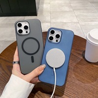 Étui rigide ultra-mince de charge sans fil magnétique mat pour iPhone 13 11 Pro Max 17 Plus étuis spéciaux pour téléphone portable givré