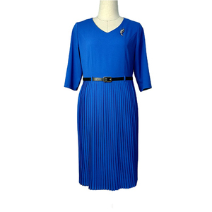 Vestido Formal de Oficina para Mujer, Talla Grande, Corte Recto, Largo hasta la Rodilla, Elegante, para Iglesia - Product Image 3