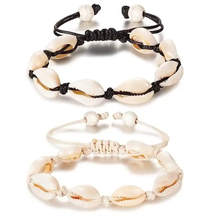 Buy TarsusNatural Cowrie Puka Shell Bracelets Handmade Boho White Seashell  Bracelet Gifts for Women Teen Girls 3 Pcs Online at desertcartINDIA