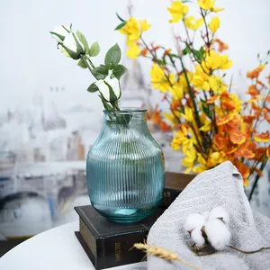 Aspire sıcak satış cam vazo silindir çiçek vazo ev dekoratif vazo renkli cam