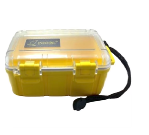 DF BP 6020 0.5L 0.7L 0.9L 1L Boîte de rangement portable jaune en plastique antichoc et étanche pour extérieur avec couvercle transparent - Product Image 3