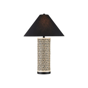 Mid-Century Modern Tall <b>Buffet</b> <b>Table</b> Lamp with Brass Stem & White Marble Base | Sleek Elegant Lighting for Open Spaces - Product Image 5