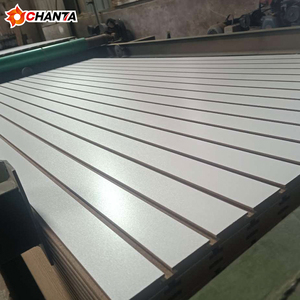 Slotted Plate Modern <strong>Light</strong> <strong>Color</strong> Plain Moisture-Proof First-Class <strong>MDF</strong> Board 18mm E1 2440x1220 ISO9001 Certified - Product Image 3