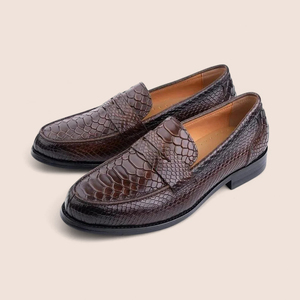 Ultime <span class=keywords><strong>Scarpe</strong></span> Eleganti da <span class=keywords><strong>Uomo</strong></span> in Vera Pelle di Vacchetta con Suola Piatta, Mocassini Slip-On per Ufficio e Business - Product Image 5