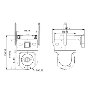 กล้องวงจรปิด 4MP WiFi 6 สำหรับภายนอกอาคาร มาตรฐาน IP66 โฟกัสอัตโนมัติ รองรับ PoE พร้อมเลนส์คู่ ColorVu และระบบตรวจจับมนุษย์อัจฉริยะ ZKToeco - Product Image 2