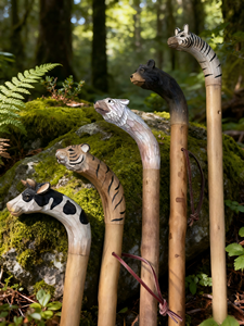 Customized Wooden <strong>Walking</strong> <strong>Stick</strong> with Animal Shape for Hiking Camping - Product Image 2